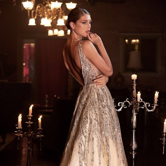 NEW LONG TULLE OFF THE SHOULDER SLEEVELESS A-LINE DRESS WITH ZIPPER BACK CD C135 - Picture 7 of 9